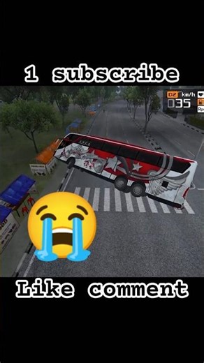 bus accident video ll bus simulator Indonesia ll #shorts #youtubeshorts