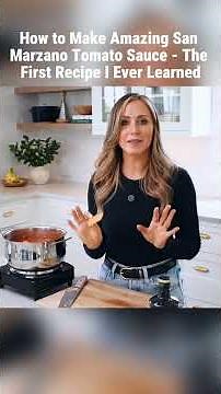 How to make amazing San marzano tomato sauce- the first recipe I ever learned