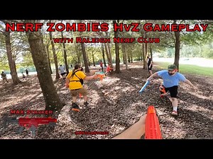 NERF ZOMBIES HvZ Dart Zone MAX Stryker Gameplay with Raleigh Nerf Club