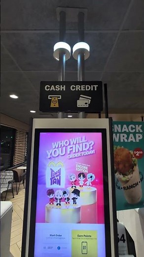 McDonald's Self Order Kiosk That Accepts Cash? #shorts #mcdonalds #cash #kiosk #selforder #ThatsNew