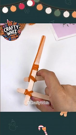 Let's Make a Gun Using Ice Cream Sticks and Rubber Bands#viral#shorts#art