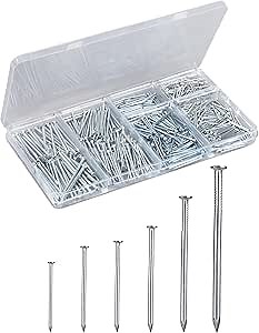 Nails for Hanging Pictures Small Nails Picture Hanging Nails 700Pcs Finishing Nails Hardware Nails for Wall Wood Nails