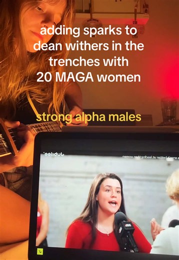 adding sparks to dean withers in the trenches with 20 MAGA women #deanwithers #jubilee #maga #donaldtrump #alphamale @Dean Withers @Jubilee