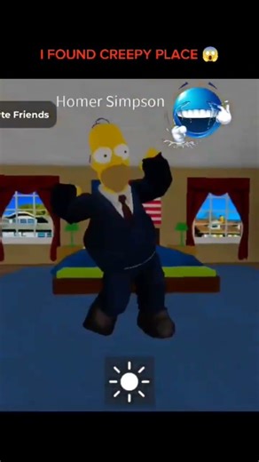 I found creepy simpson in this game😱#shortsfeed#watchtime#roblox#fyp#simpson