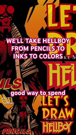 So let’s draw Hellboy!