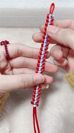 平结手绳编法#抖音好物年货节 #编绳教程