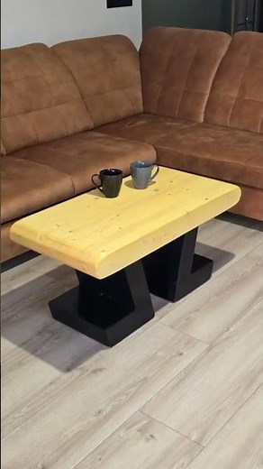 DIY Handmade Modern Coffee Table | Solid Wood Build #woodworking