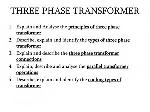 THREE PHASE TRANSFORMER - SlideServe