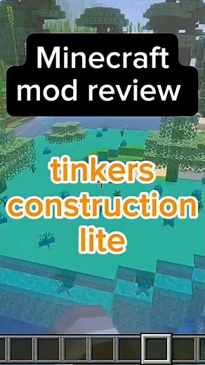 Minecraft mod review!!! tinkers construction lite #minecraft #minecraftshorts