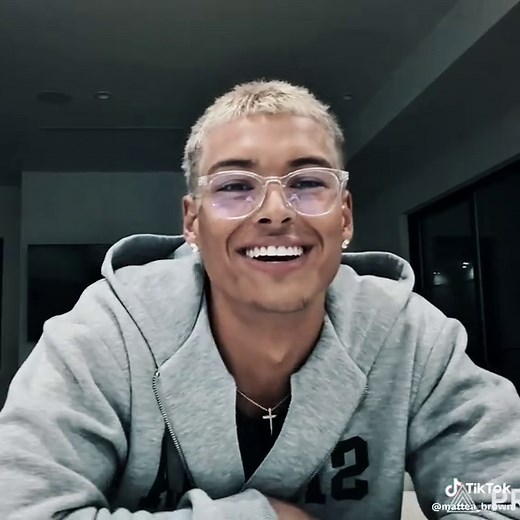 Marlon's New Look with Glasses and Blonde Hair Style