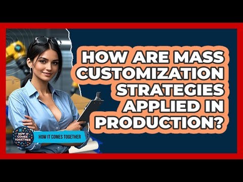 How Are Mass Customization Strategies Applied In Production? - How It Comes Together