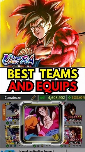 🔥15 SEC BEST TEAMS & EQUIPMENT GUIDE ULTRA SSJ4 GOKU! (Dragon Ball Legends) #dblegends #dbl