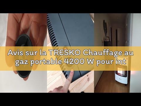 Avis sur la TRESKO Chauffage au gaz portable 4200 W pour intérieur avec régulateur de pression, tuya