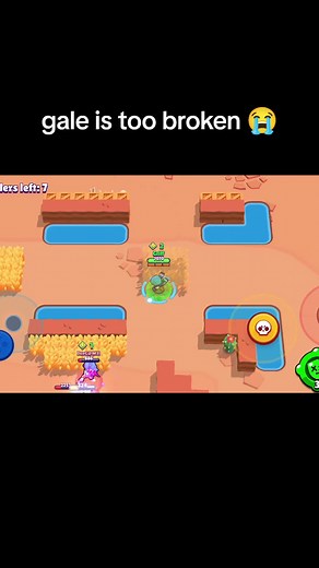 Unrivaled Control: Gale's ability to manipulate the battlefield with his Super makes it nearly impossible for opponents to approach or hold ground against him. Inescapable Pressure: With his wide attack range and quick reload speed, Gale can continuously barrage enemies with high damage, leaving them little room to breathe or counterattack. Overwhelming Crowd Control: The knockback effect of Gale's Super is not only disruptive but also makes it extremely difficult for enemies to execute their st