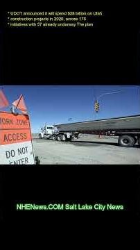 UDOT announced it will spend $2.8 billion on Utah construction projects in 2026, across 176 initiati