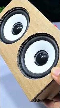 how to make bluetooth speaker with cardboard #diy #bluetoothspeaker
