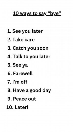 10 Ways to Say “Bye” in English 👋 | Learn Natural English