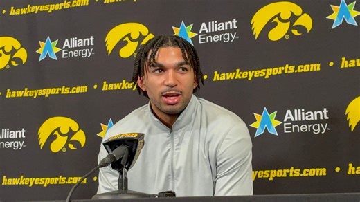 Video: Iowa basketball's Kael Combs reflects on loss to Minnesota