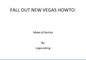 Steam Community :: Guide :: FNVHowto:Factions