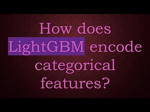 How does LightGBM encode categorical features?