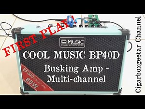 COOL MUSIC BP40 D Busking Amp- Slow Swampy Blues Sliiide Guitar played by Gazza Miller