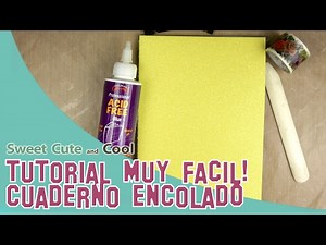 😍Tutorial Fácil Encuadernación con Cola. Sin Máquinas y Sin Coser!🙃