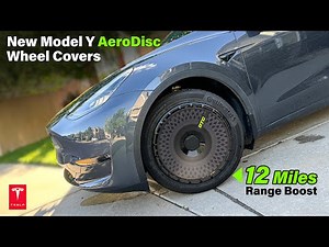 2024 Tesla Model Y Aero Disc Wheel Cover / 12 Miles Range Boost! #tesla