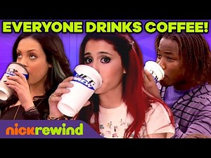 Victorious Characters Being Addicted to Coffee for 4 Min Straight | NickRewind