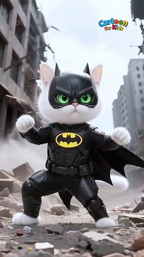 The Kitten Dreams of Being a Real Hero! 🐱💥 | Funny & Cute Cat Story Animation | Cartoon For Kids | Cartoon For Kids
