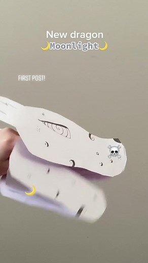 Moonlight Dragon Paper Puppet: Origami Wolf Pattern