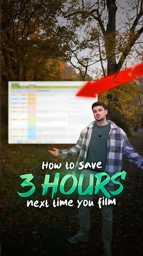 How do you save 3 hours on your next video shoot?