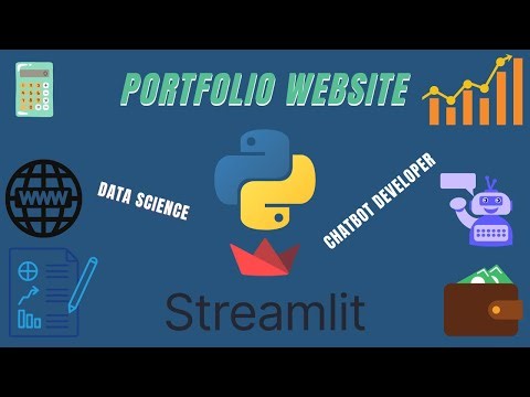 Deploy portfolio website on Streamlit | Render | Python Streamlit Website | Portfolio website idea