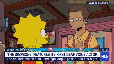 The Simpsons features deaf actor for the first time