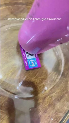 HOW TO REMOVE STICKERS FROM MIRROR/GLASS 😌