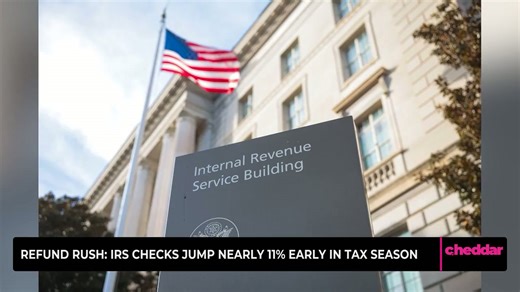 Refund rush: IRS checks jump nearly 11% early in tax season