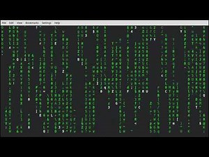 Run Cmatrix on Linux Terminal