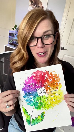 Simple Dandelion Watercolor Painting Tutorial