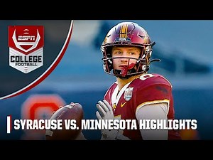 Pinstripe Bowl: Syracuse Orange vs. Minnesota Golden Gophers | Full Game Highlights