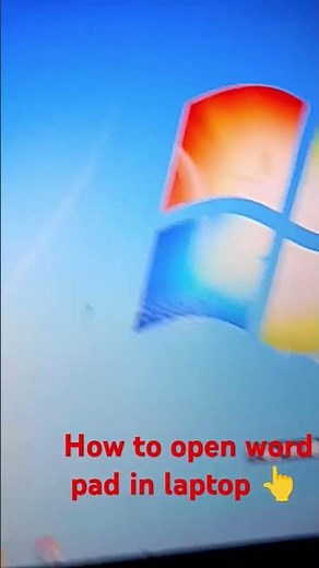 How to start word pad in laptop