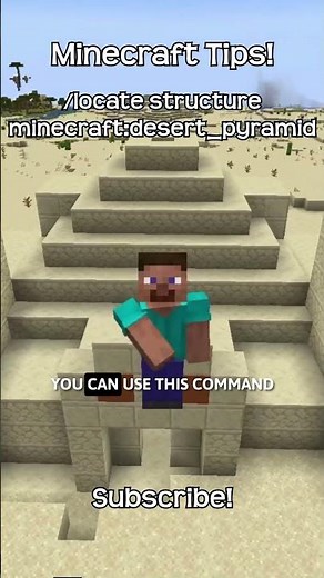What Is The Command To Find A Desert Pyramid In Minecraft?!
