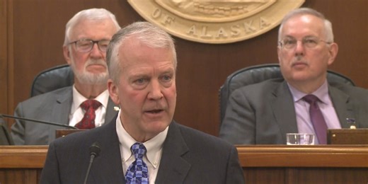 ‘We do not consent!’ Demonstrators protest US Sen. Dan Sullivan ahead of legislative speech