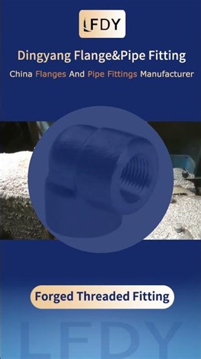 Forged Threaded Fitting, Precision Thread, Corrosion-resistant, Fits Chemical & Industrial Piping