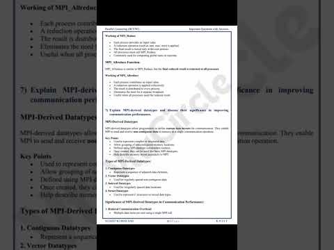 "vtu parallel computing pc subject 22 scheme 7th semester important questions solutions subscribe"