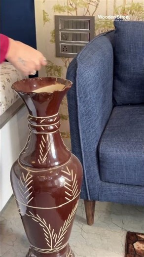 Oxford 3 Seater Fabric Sofa & Sarika Terrazzo Top Sheesham Wood Coffee Table || Wooden Street