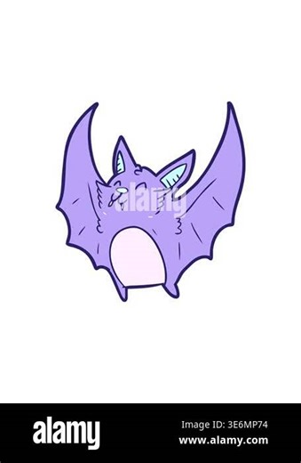 attention grabbing animation of cartoon vampire halloween bat Stock Video Footage - Alamy