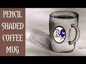 How to draw a Coffee mug with pencil shading //coffee cup easy