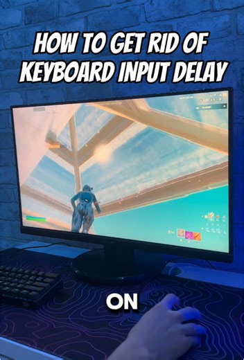 How to get rid of keyboard delay #pc #fortnite #gaming #keyboard #keyboards #gamer #setup