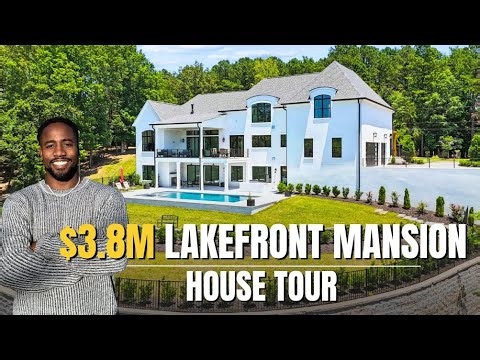 $3.8 Million Lakefront Mansion (Charlotte Suburbs) | House Tour