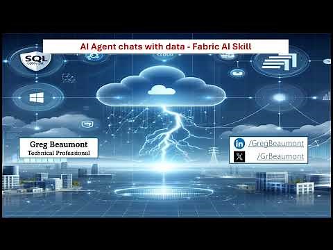 Microsoft Fabric AI Skill Example - AI Agent that Chats with your Data