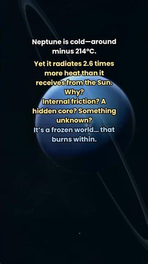 Neptune Is Freezing Cold But Burns From Within 🔥🧊